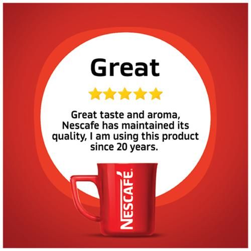 Nescafe  Classic 100percent Pure Instant Coffee - Special Offer Pack, 200 g (With Free Red Mug & Scoop Spoon)-7.webp